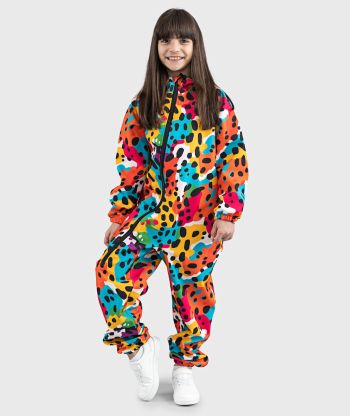 Waterproof Softshell Overall Comfy Harlequin Jumpsuit