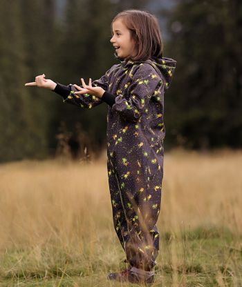 Waterproof Softshell Overall Comfy Flashy Spots Jumpsuit
