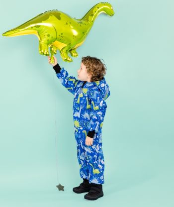 Waterproof Softshell Overall Comfy Dino Drawings Jumpsuit
