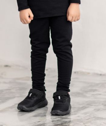 Thermal French Terry Pants Black