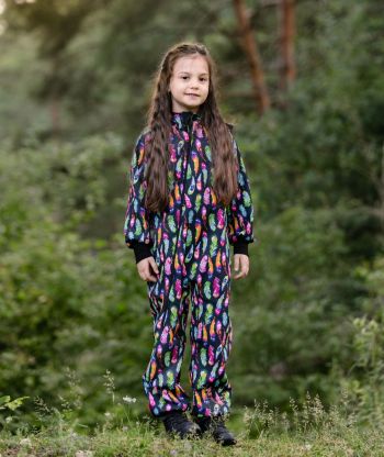 Waterproof Softshell Overall Comfy Feathers Jumpsuit