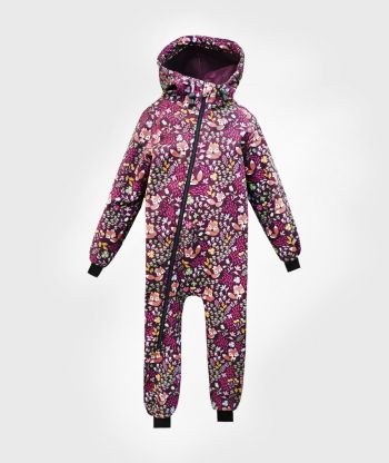Waterproof Softshell Overall Comfy Sleeping Foxes And Flowers Jumpsuit